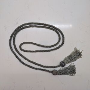 Antique Silver Tassel Wrap